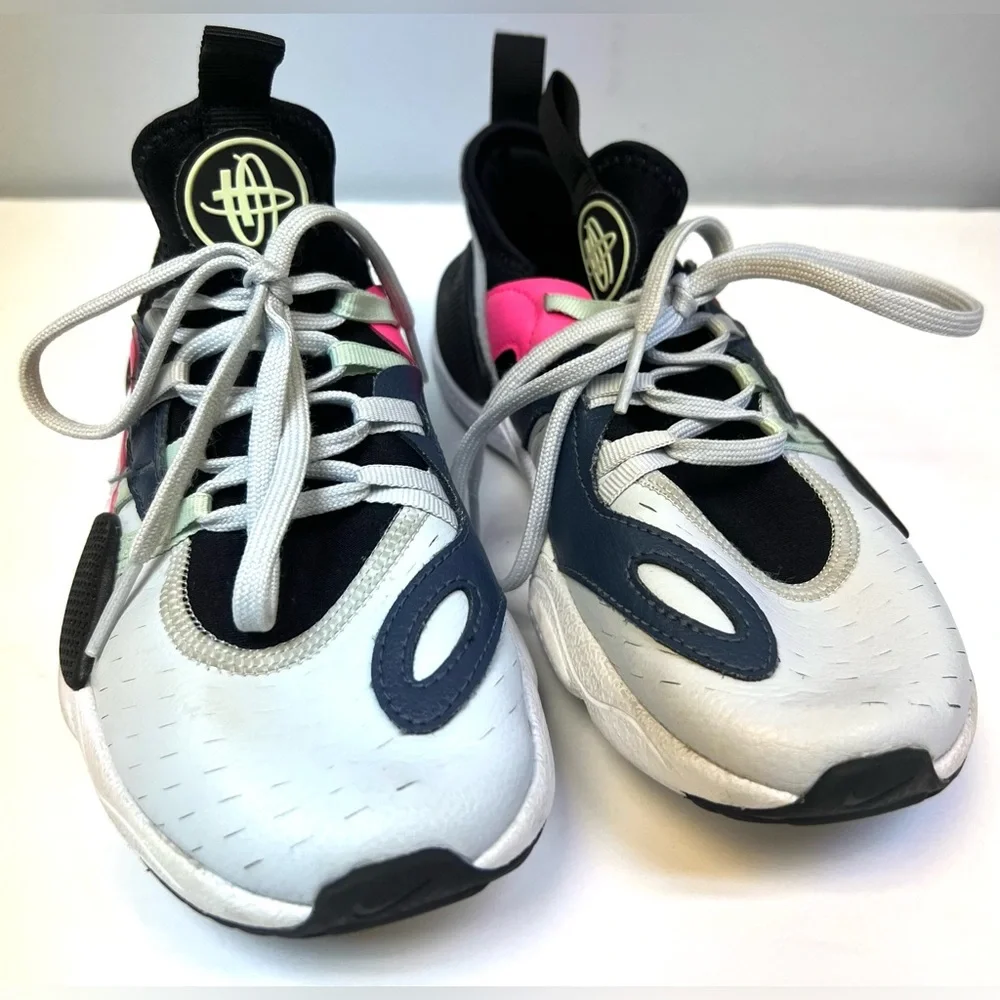 Nike‎ Kids Sneakers Black White Pink-Size:2.5Y
